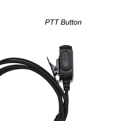 2.5mm Single Right Angle Pin Radio Earpiece Cable,D-shape Ear Hook Earpiece with Microphone Boom Compatible with Motorola T6200C T5428 T5728 TC320 TC310 T5320 T5628 T6200 TC380 Talkabout Two Way Radios | PJ-04-013 (1 Pc)