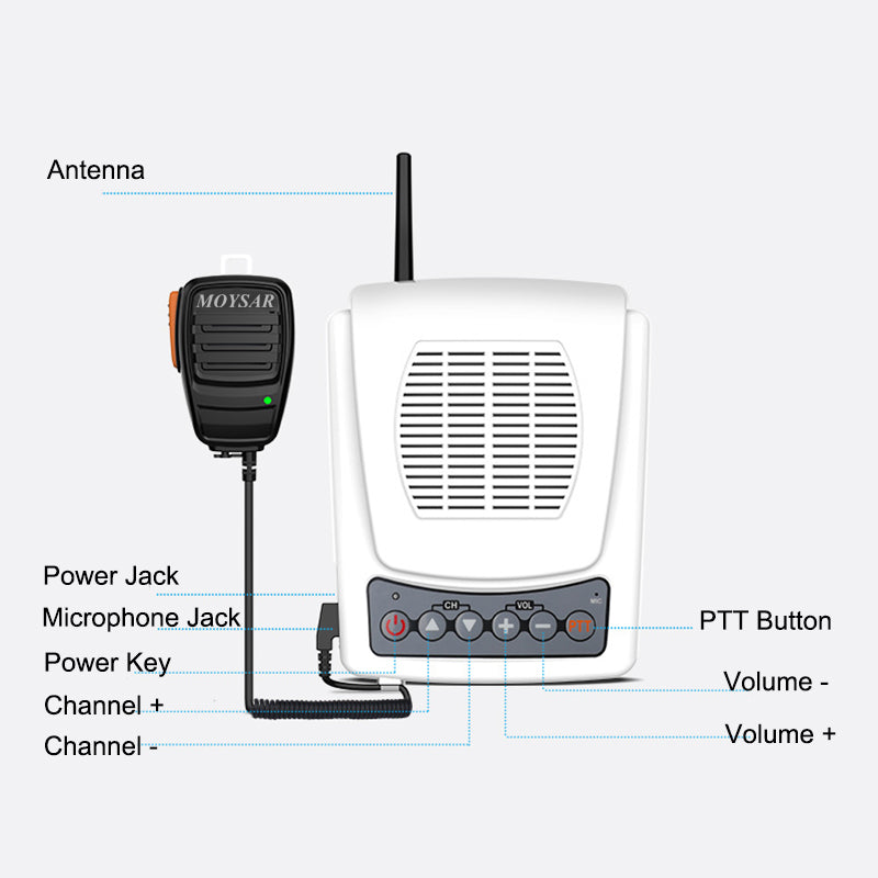 walkie talkie speaker with microphone