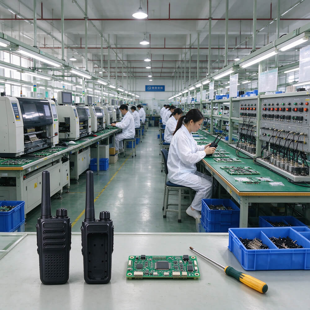 Quanzhou two-way radio accessories production workshop